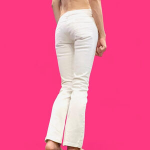 Wet Seal Vintage Y2K White Bootcut Jeans Size 1
